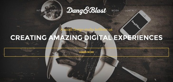 Site dangblast.com background and images