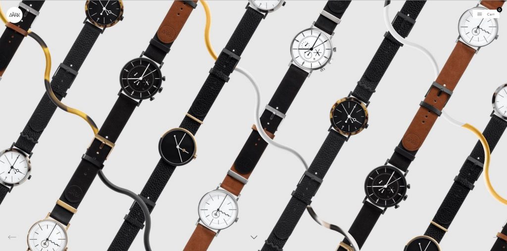 Site aarkcollective.com first page