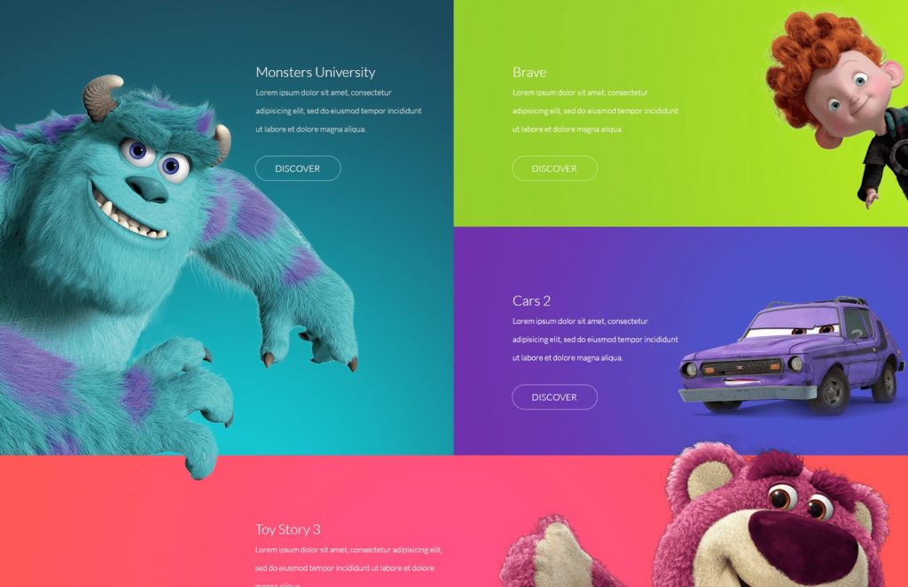 Cartoon style website