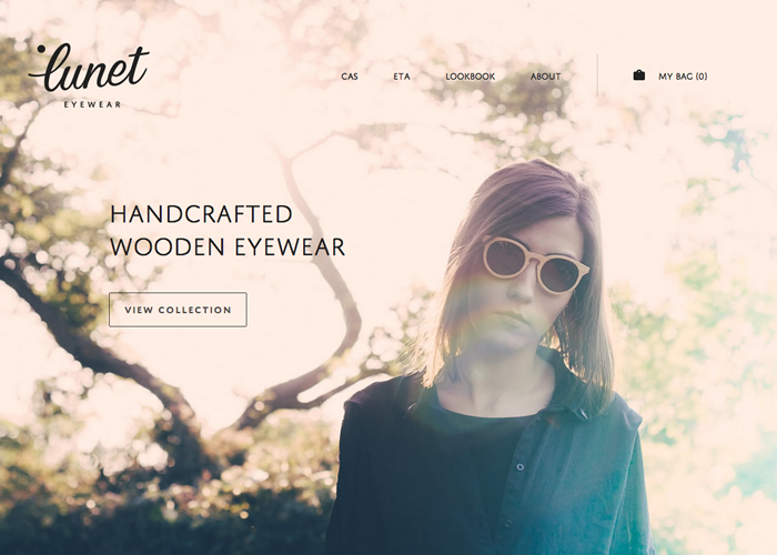 Site luneteyewear.com background and images