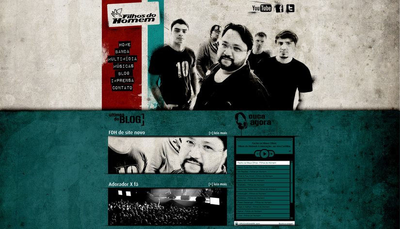 Grunge style website