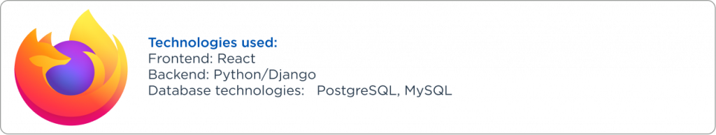 Mozila companie that use python/django
