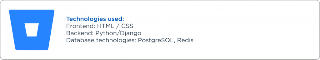 Bitbucket companie that use python/django