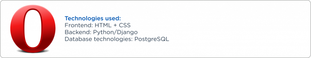 Opera companie that use python/django
