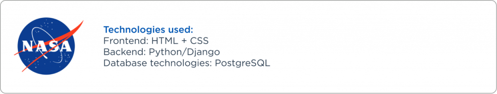NASA companie that use python/django
