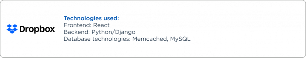 Dropbox companie that use python/django