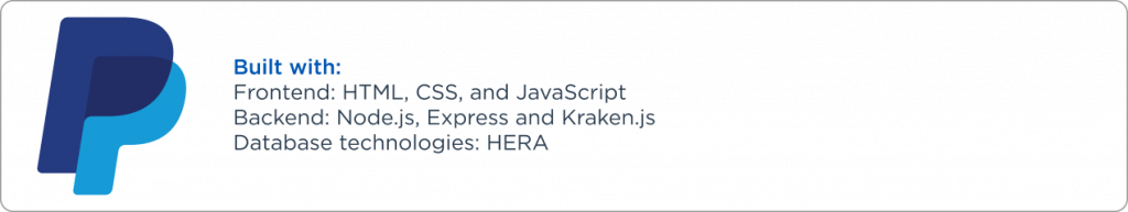 PayPal companie that use Node.js