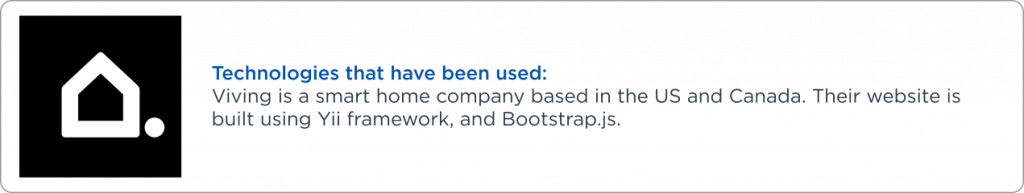 Vivint companie that use the Yii framework