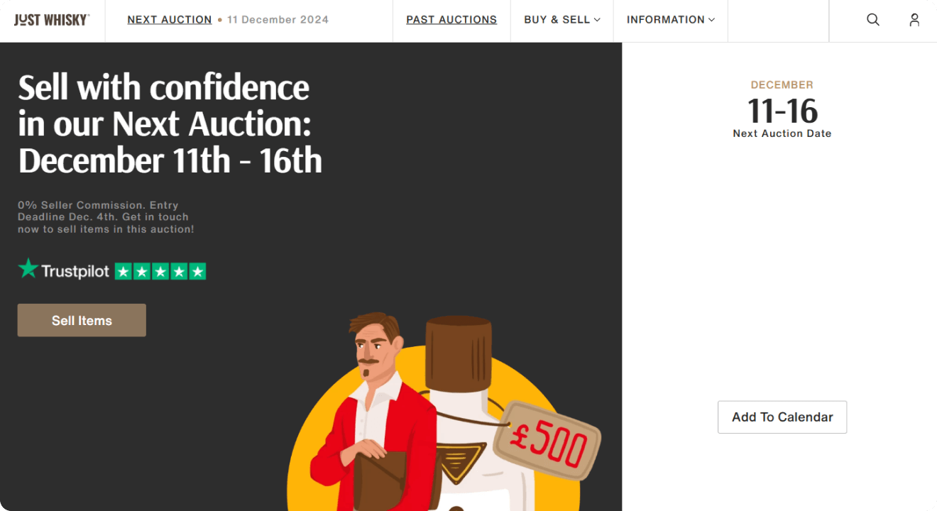 Development of the highload Just Whisky Online Auction Raagz IT, Image 2