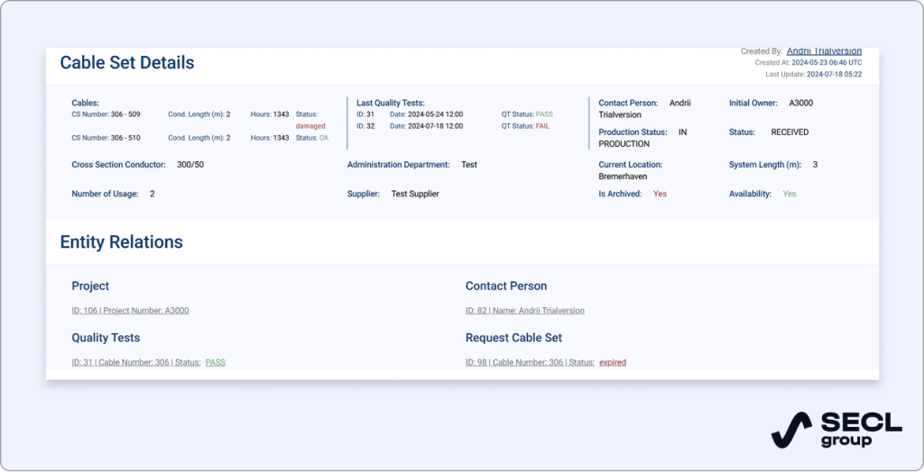 supply chain management software features